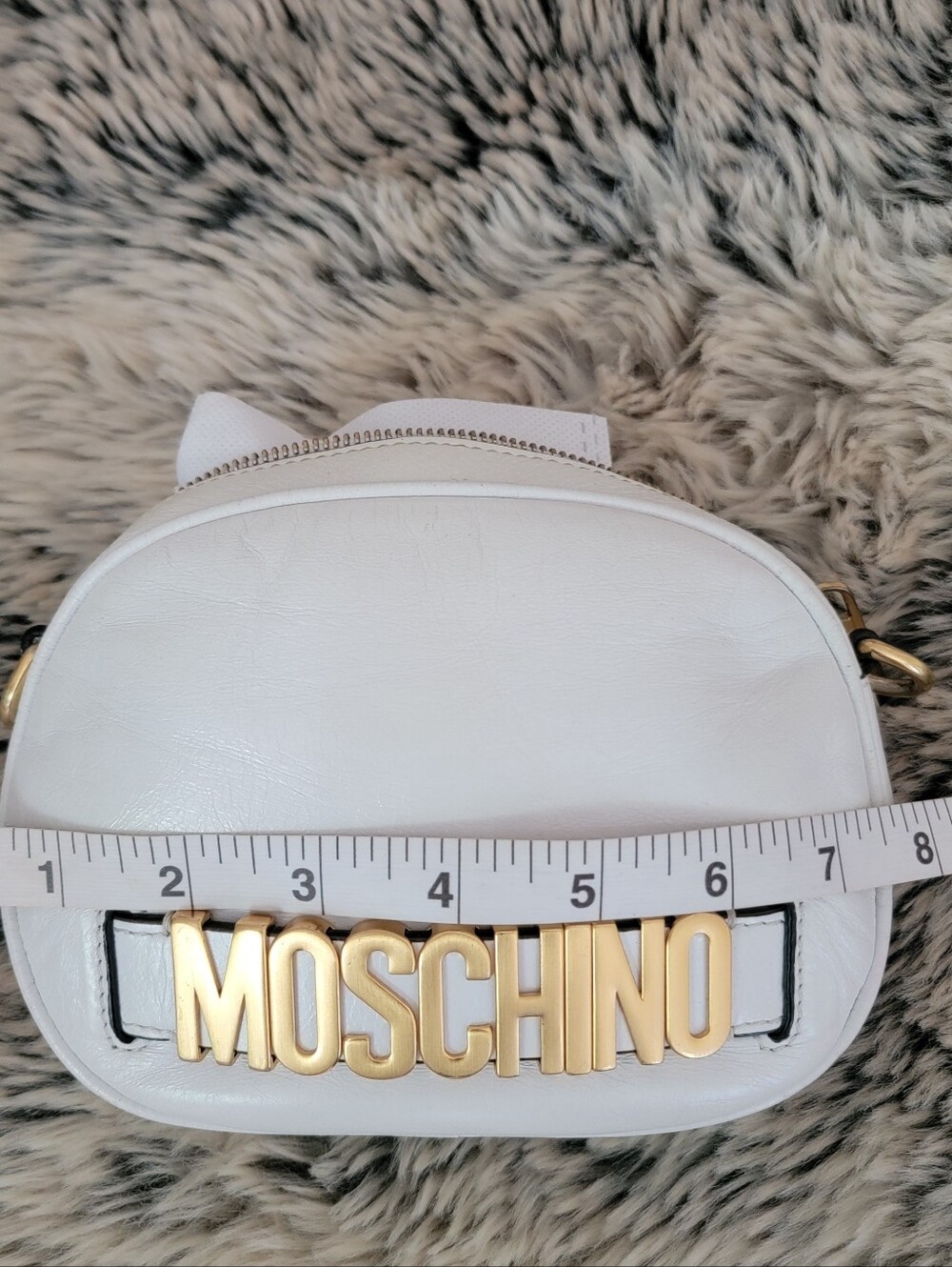 Authentic Moschino Leather Mini, Crossbody Bag. - Picture 11 of 16
